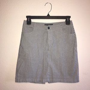 Blue & white stripped brandy Melville tight skirt